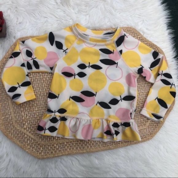 Tea Collection Lemon Rash Guard Top - Picture 2 of 8